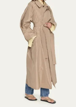 OssouArma Technical Taffeta Trench Coat