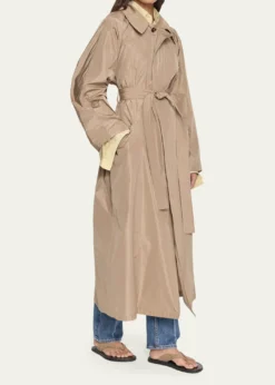 OssouArma Technical Taffeta Trench Coat