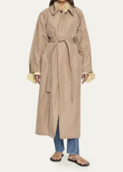 OssouArma Technical Taffeta Trench Coat