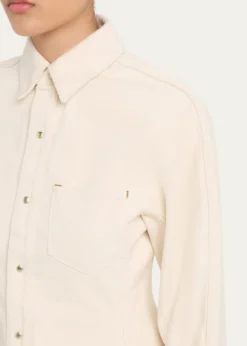 OssouCinch Long-Sleeve Denim Shirt