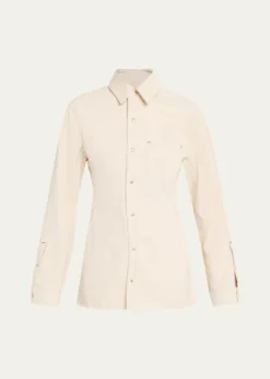 OssouCinch Long-Sleeve Denim Shirt
