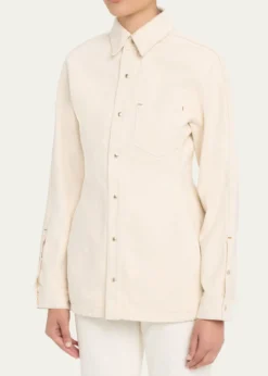 OssouCinch Long-Sleeve Denim Shirt