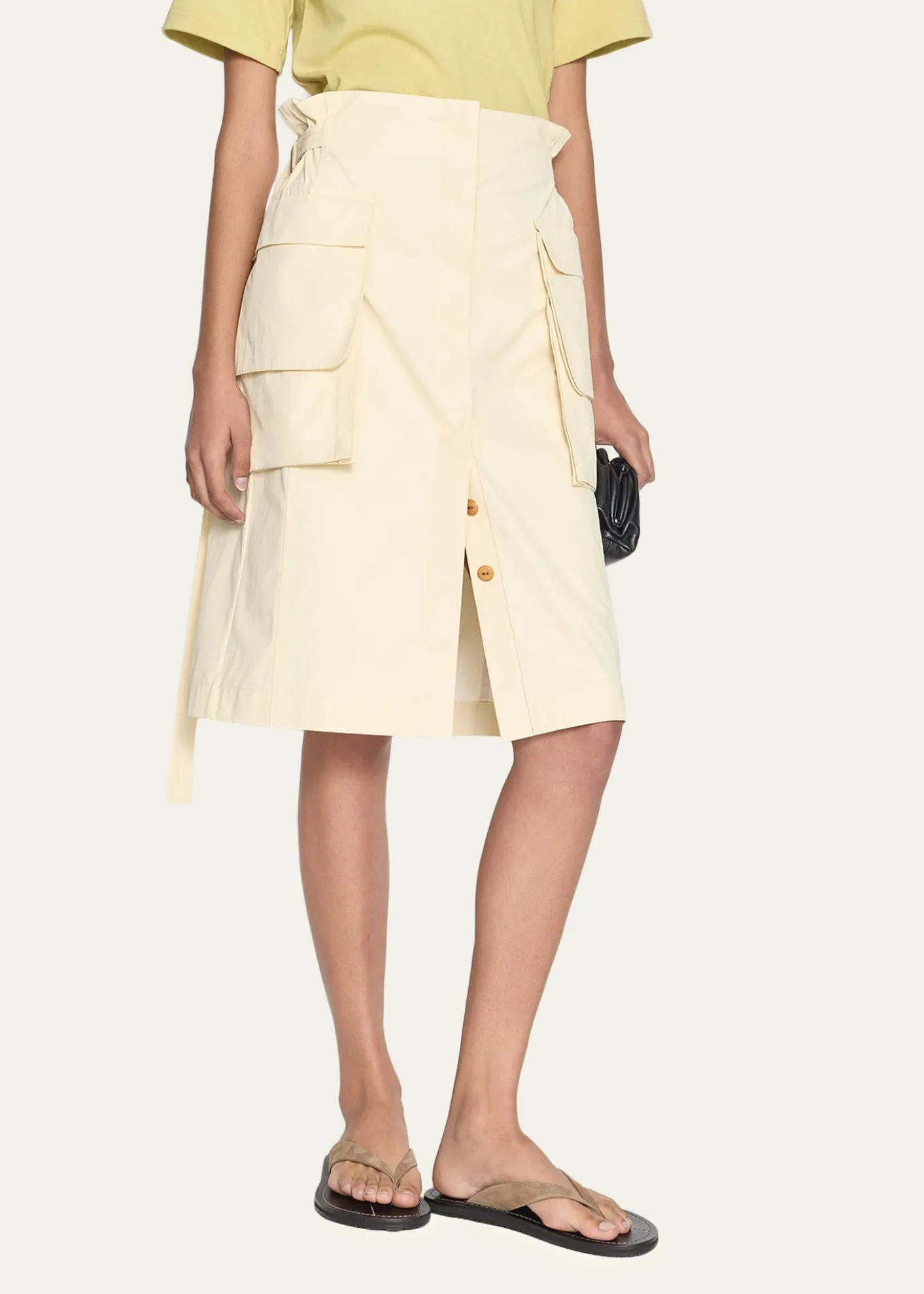 OssouGlen Knee-Length Cargo Skirt