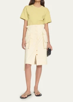 OssouGlen Knee-Length Cargo Skirt
