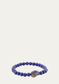 Paige NovickVenus South Sea Baroque Pearl and Lapis Bracelet