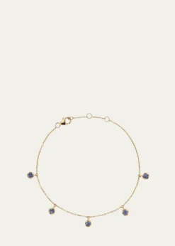 Pamela Love14k Yellow Gold Sapphire Droplet Bracelet