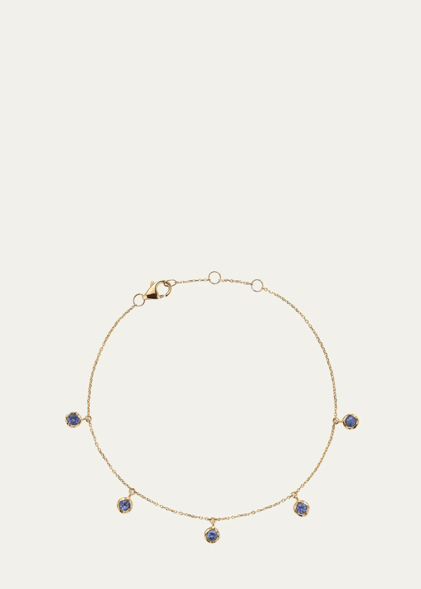 Pamela Love14k Yellow Gold Sapphire Droplet Bracelet