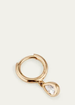 Pamela Love14K Yellow Gold Raindrop Huggie Earring, Single