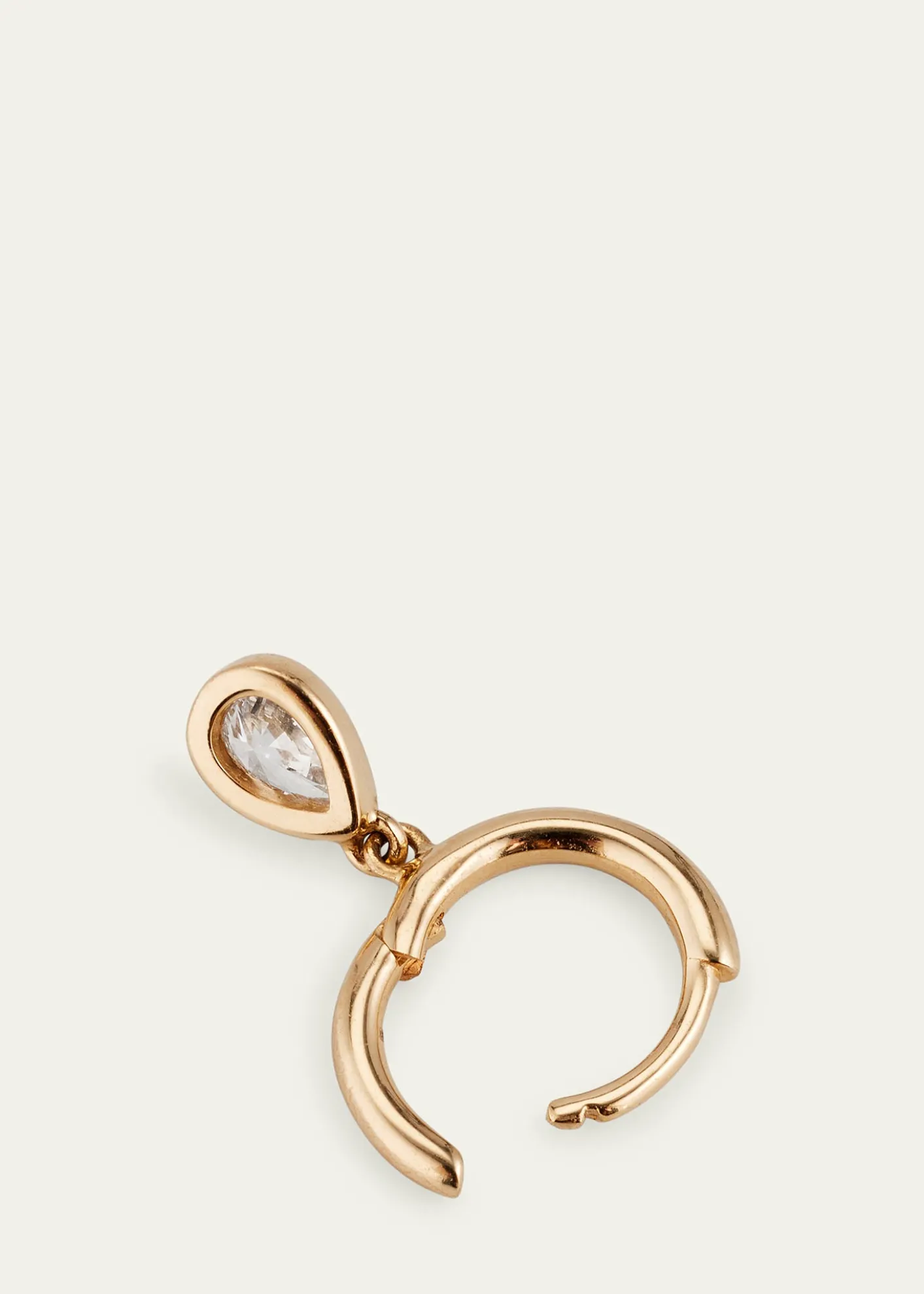 Pamela Love14K Yellow Gold Raindrop Huggie Earring, Single