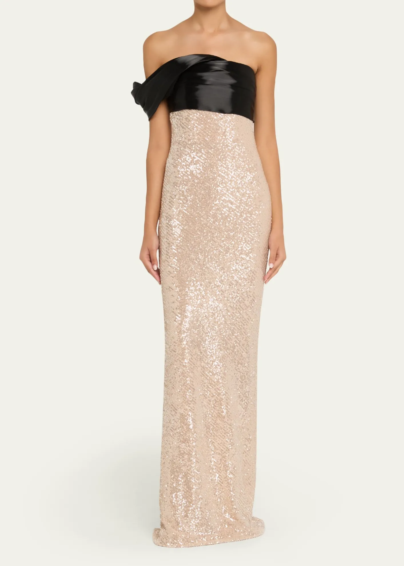 Pamella RolandStretch Sequined Gown