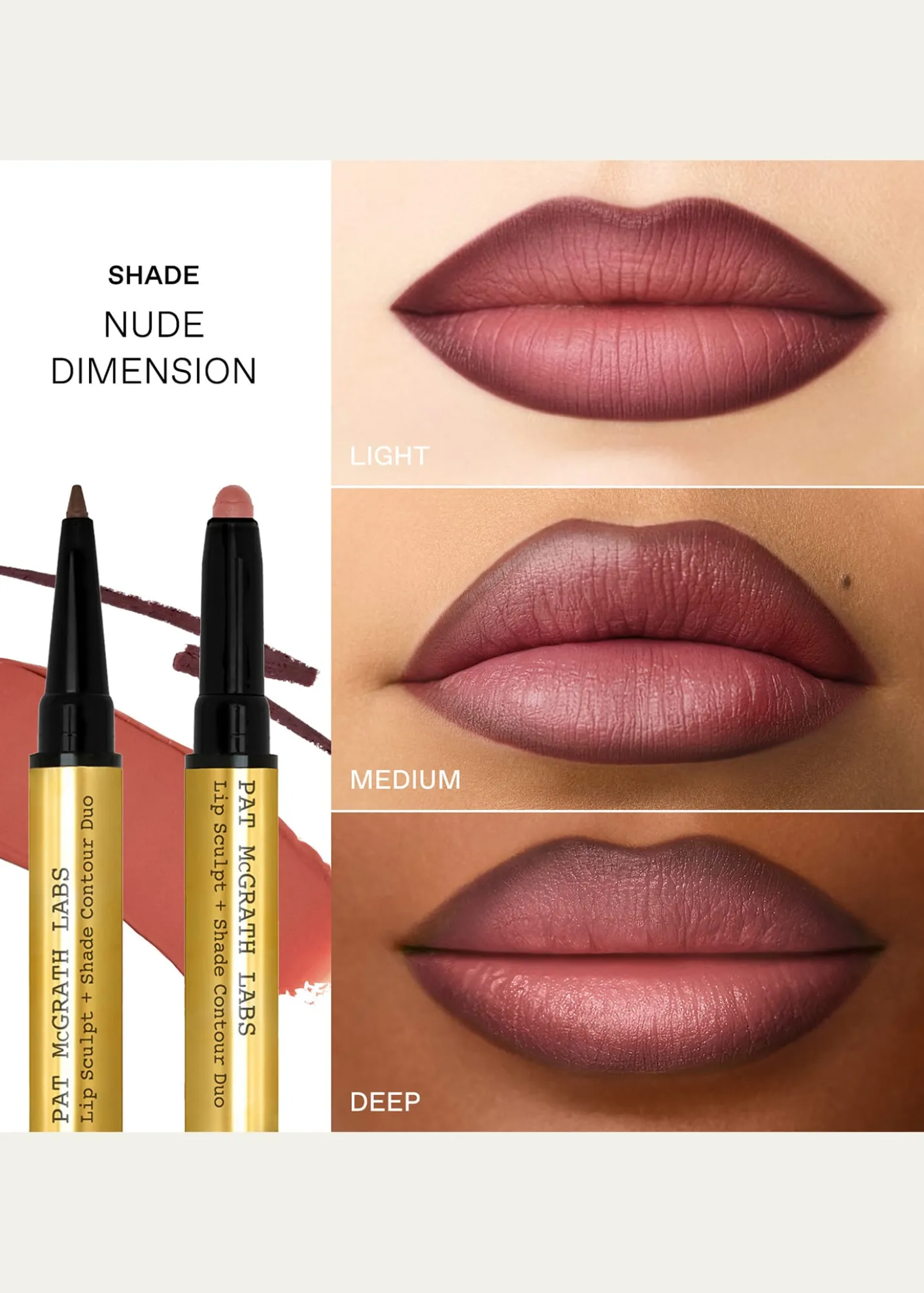 Pat McGrath LabsLip Sculpt + Shade Duo - Nude Dimension