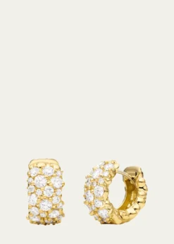 Paul MorelliConfetti Large Snap Hoop Earrings in 18K Yellow Gold, 2.0tcw