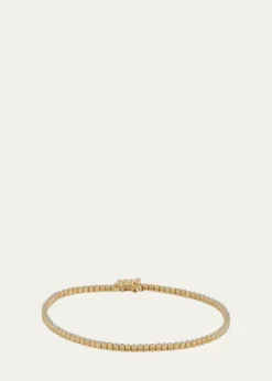 Paul Morelli18K Yellow Gold Stitch Pinpoint Diamond Tennis Bracelet