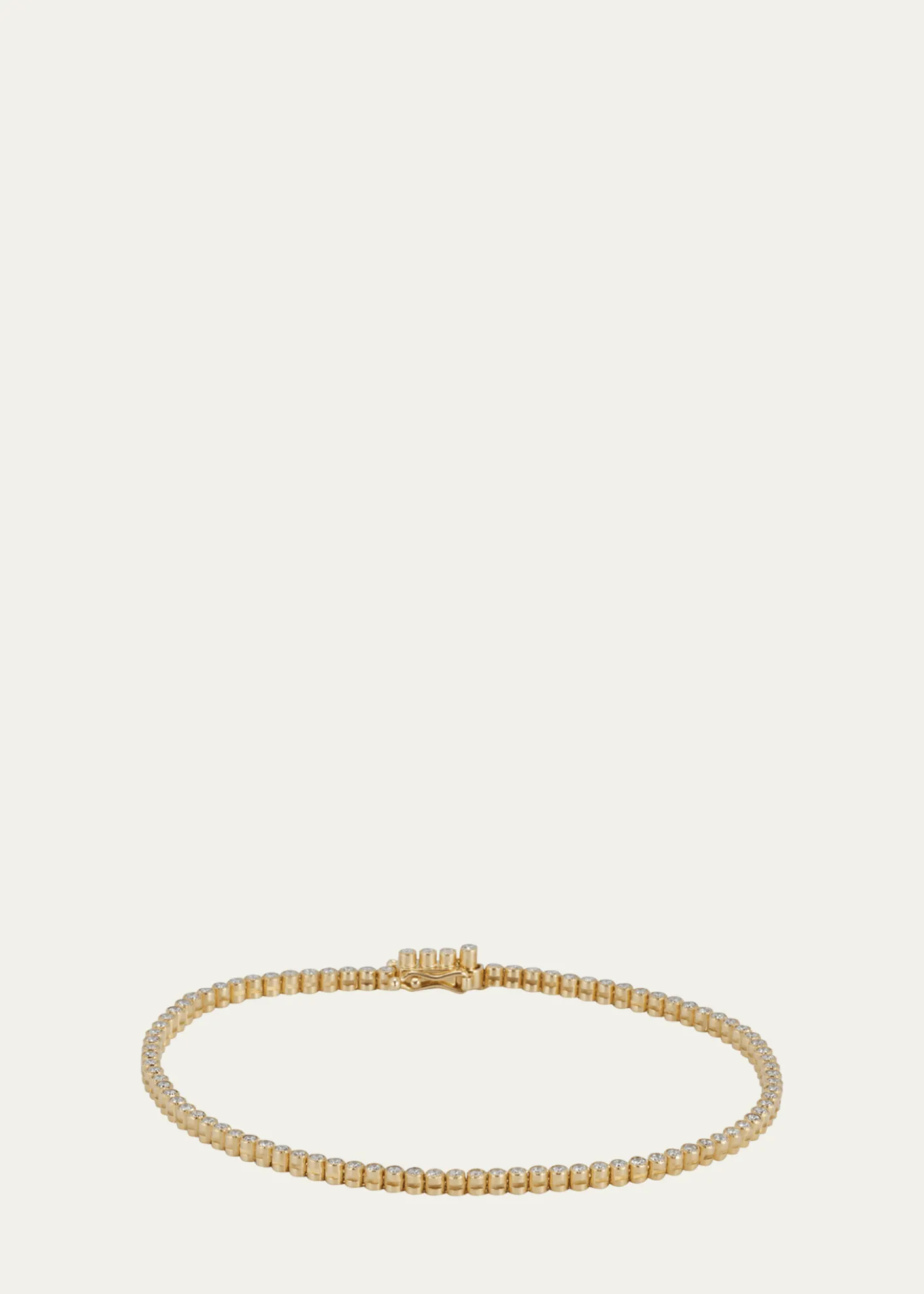 Paul Morelli18K Yellow Gold Stitch Pinpoint Diamond Tennis Bracelet