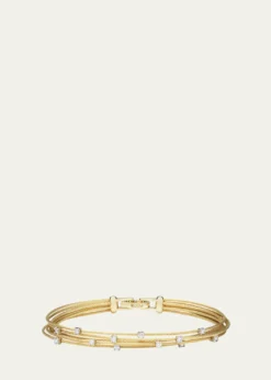 Paul MorelliSeven-Strand Cable Wire Bracelet with Diamonds