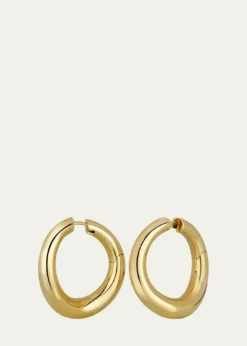 Paul MorelliUltimate 18K Gold Tapered Wavy Hoop Earrings, 20mm