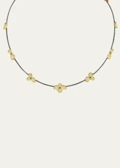 Paul Morelli18K Yellow Gold Diamond Forget Me Not Necklace