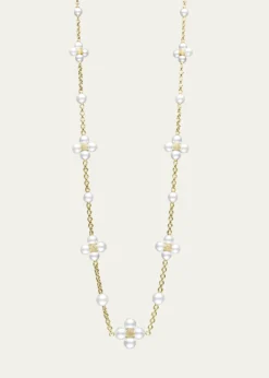 Paul Morelli18K Yellow Gold Sequence Pearl Necklace, 18"L