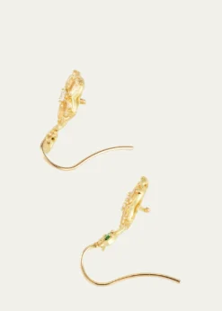 Paul Morelli18K Yellow Gold Wild Child Diamond, Yellow Sapphire, and Tsavorite Earrings