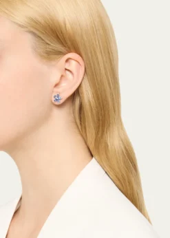 Paul MorelliSmall Stellanise Blue Sapphire & Diamond Stud Earrings