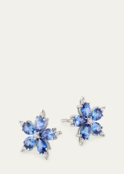 Paul MorelliSmall Stellanise Blue Sapphire & Diamond Stud Earrings