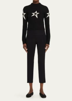 Perfect MomentCropped Cable-Knit Star Sweater