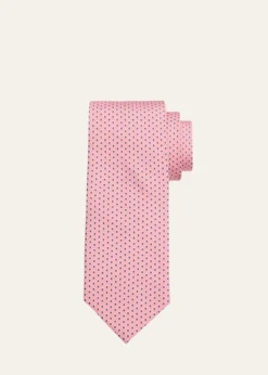 Petronius 1926Men's Micro-Diamond Silk Tie