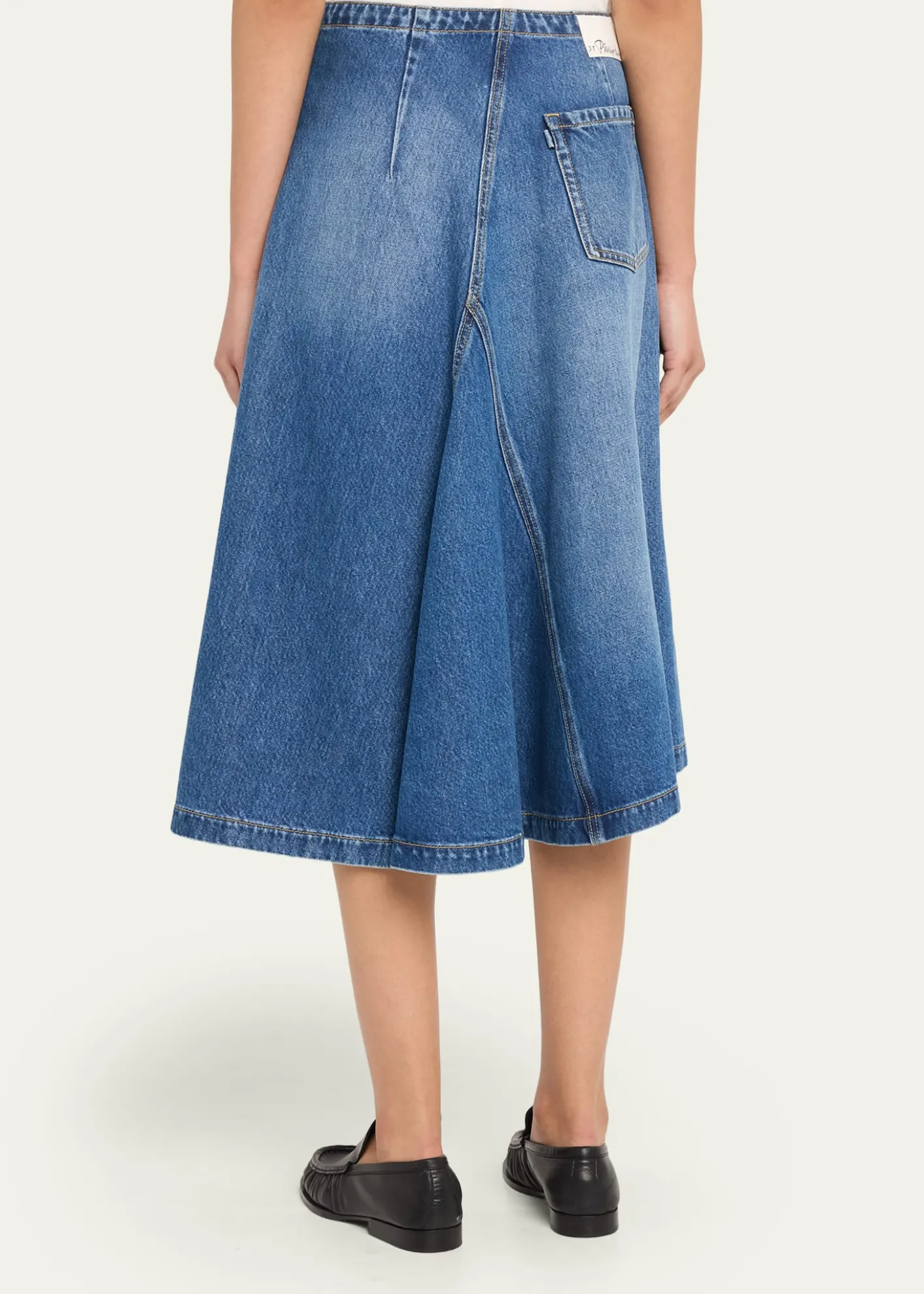 3.1 Phillip LimAsymmetric Denim Midi Skirt