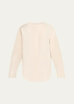 3.1 Phillip LimCollarless Cotton Poplin Shirt