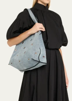 3.1 Phillip LimCotton Denim Market Tote Bag