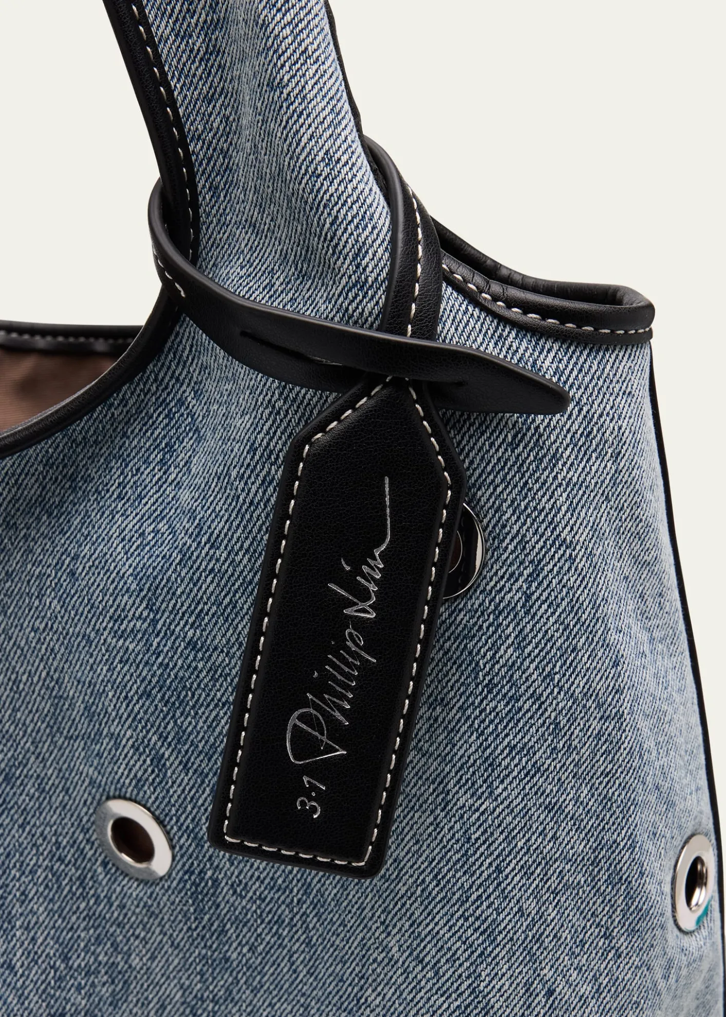 3.1 Phillip LimCotton Denim Market Tote Bag