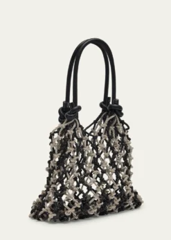 3.1 Phillip LimCrystal Macrame Mini Sac Top-Handle Bag