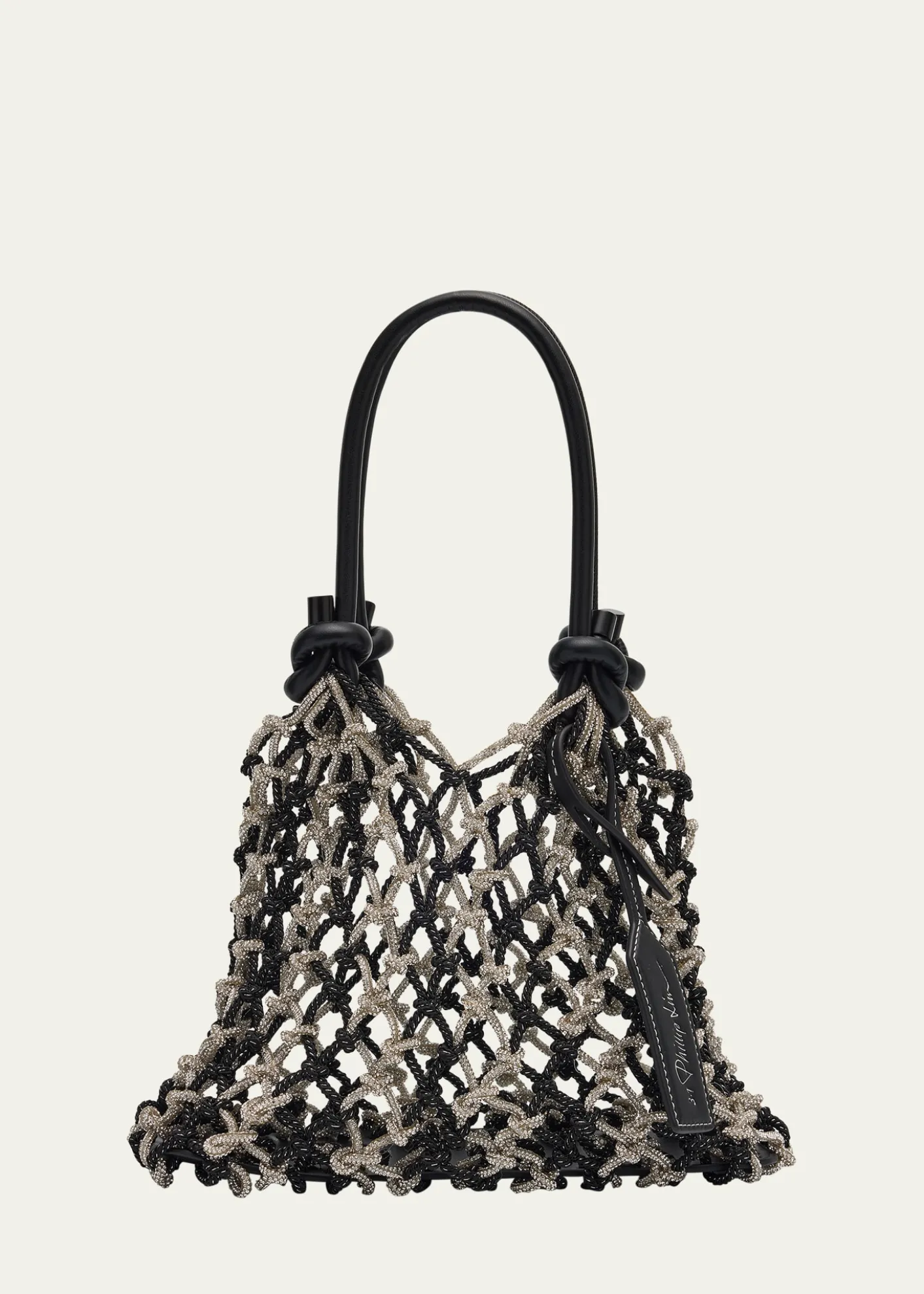 3.1 Phillip LimCrystal Macrame Mini Sac Top-Handle Bag
