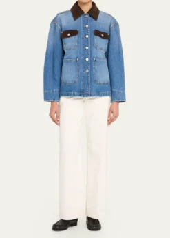 3.1 Phillip LimDenim & Corduroy Chore Jacket