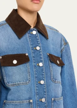 3.1 Phillip LimDenim & Corduroy Chore Jacket