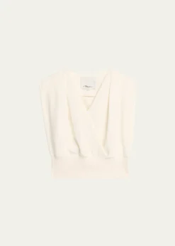 3.1 Phillip LimDraped Sleeveless French Terry Top