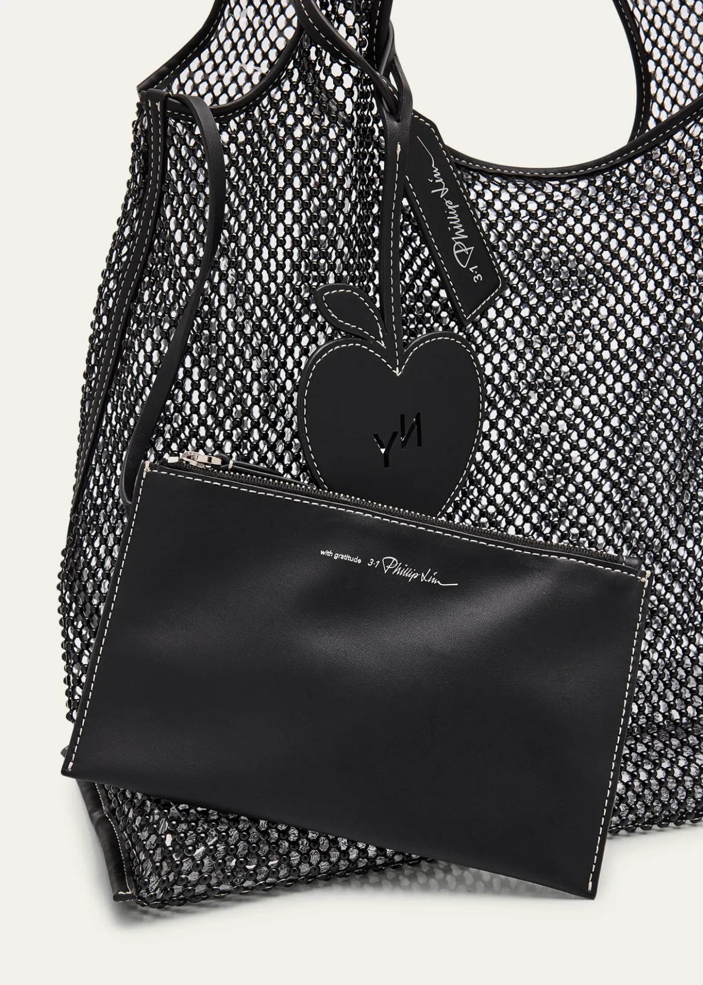 3.1 Phillip LimEmbellished Mesh Market Tote Bag