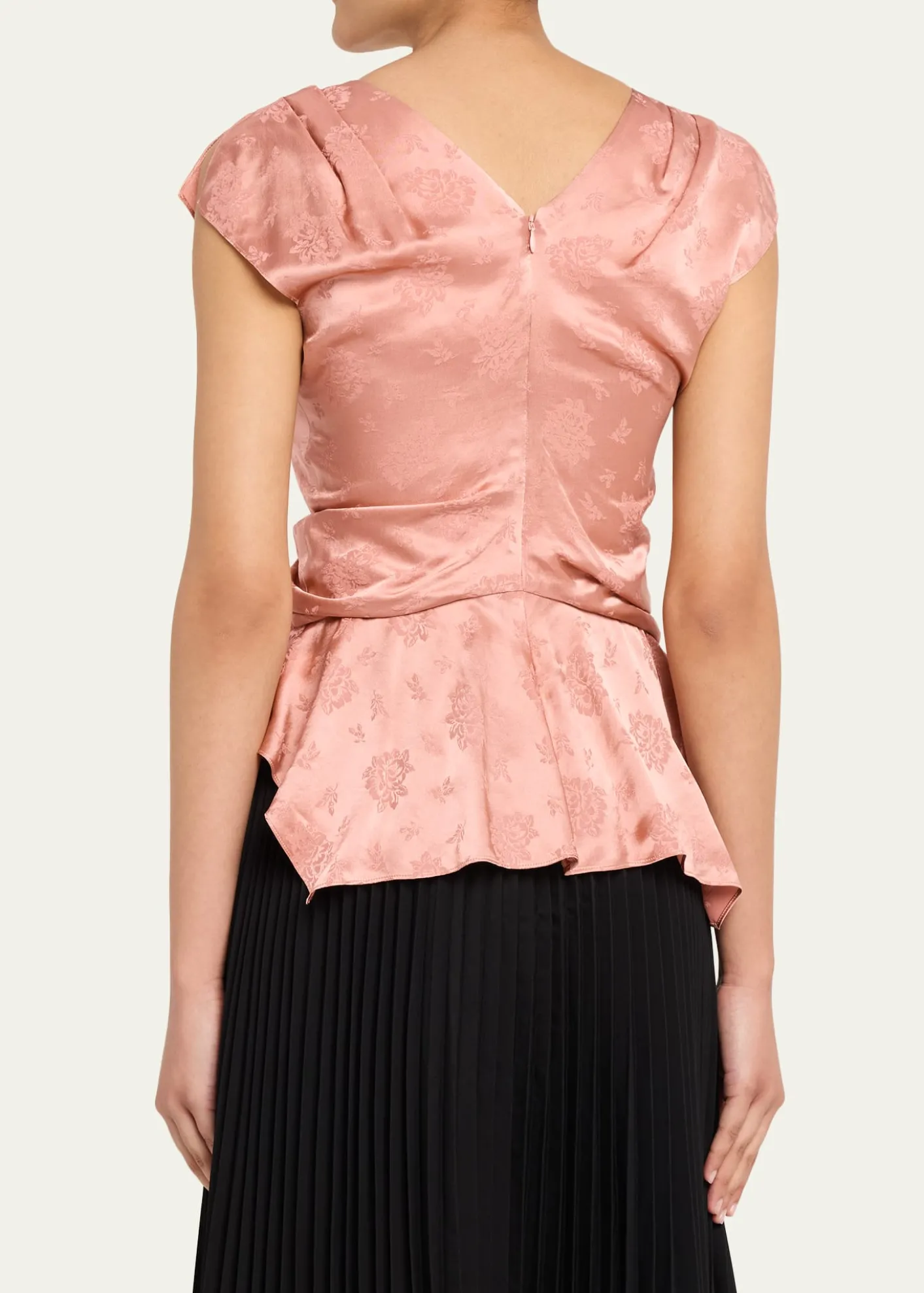 3.1 Phillip LimFloral Silk Draped Top