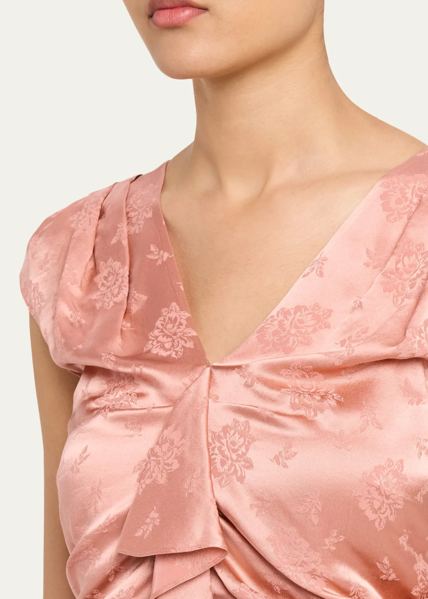 3.1 Phillip LimFloral Silk Draped Top