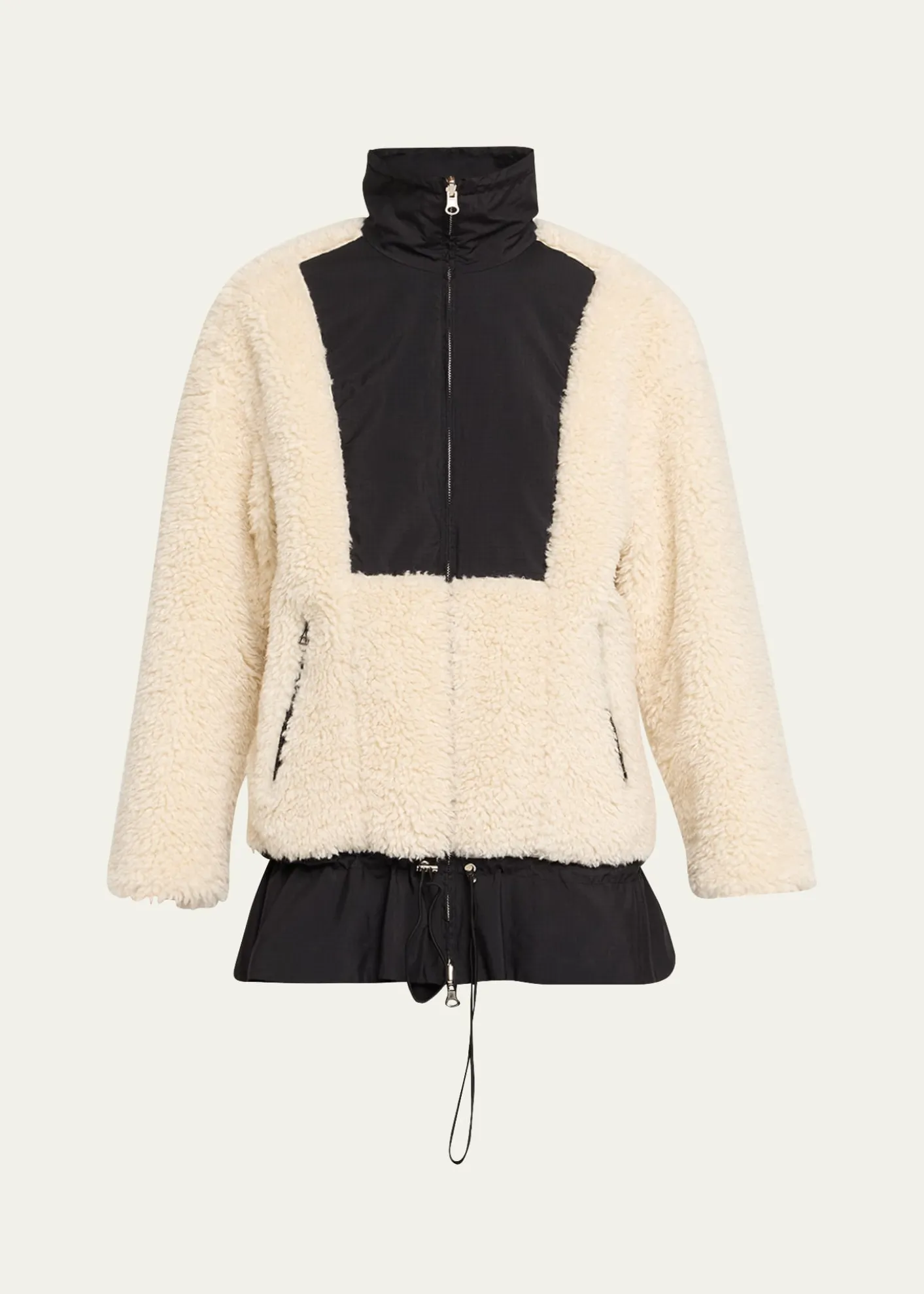 3.1 Phillip LimFlounce-Hem Sherpa Jacket