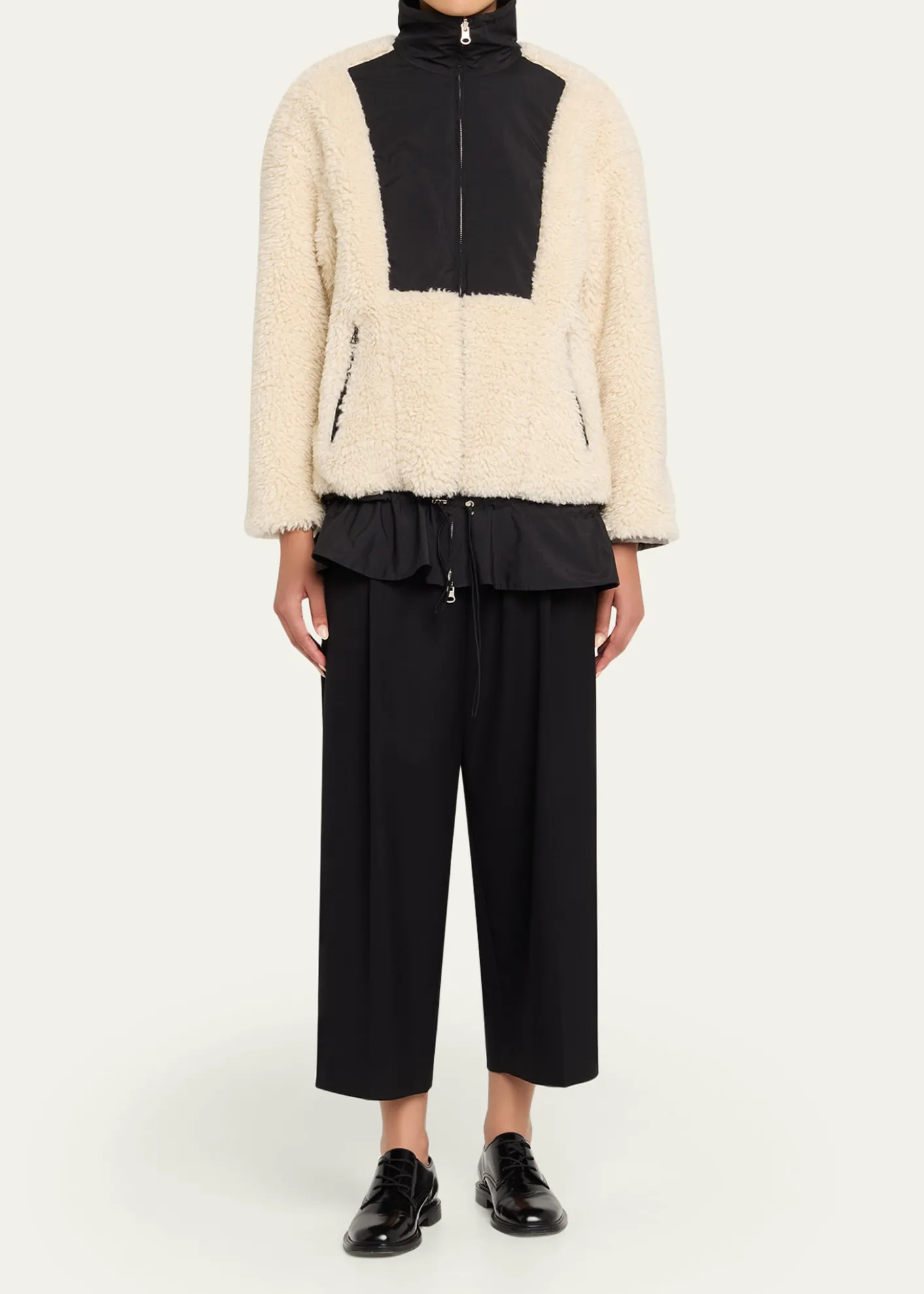 3.1 Phillip LimFlounce-Hem Sherpa Jacket