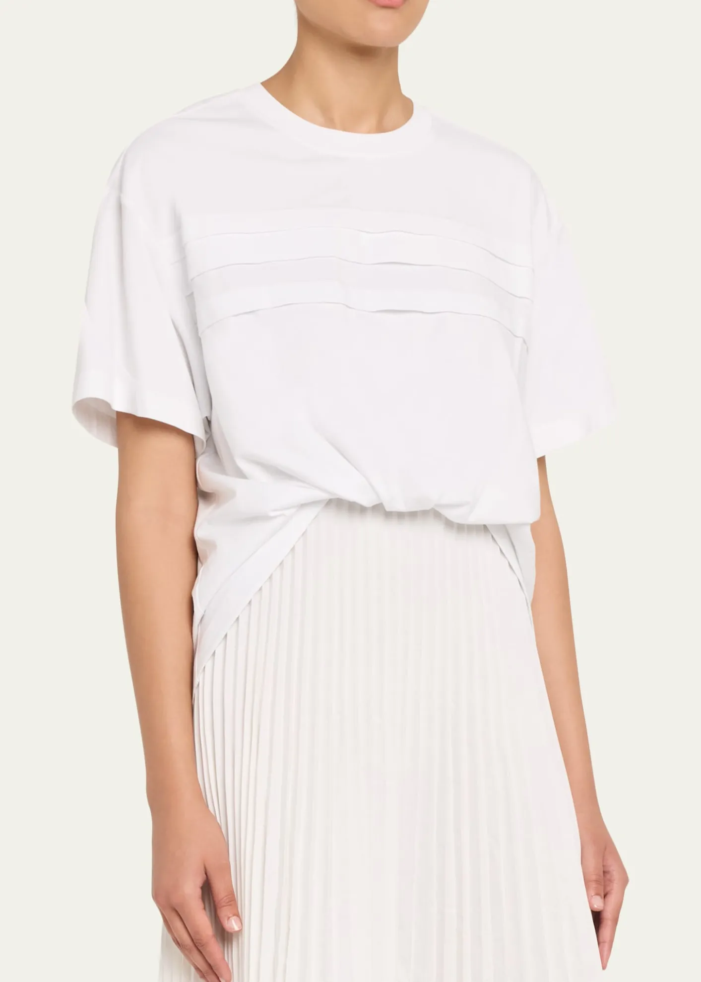 3.1 Phillip LimFrench-Tuck T-Shirt Combo Dress