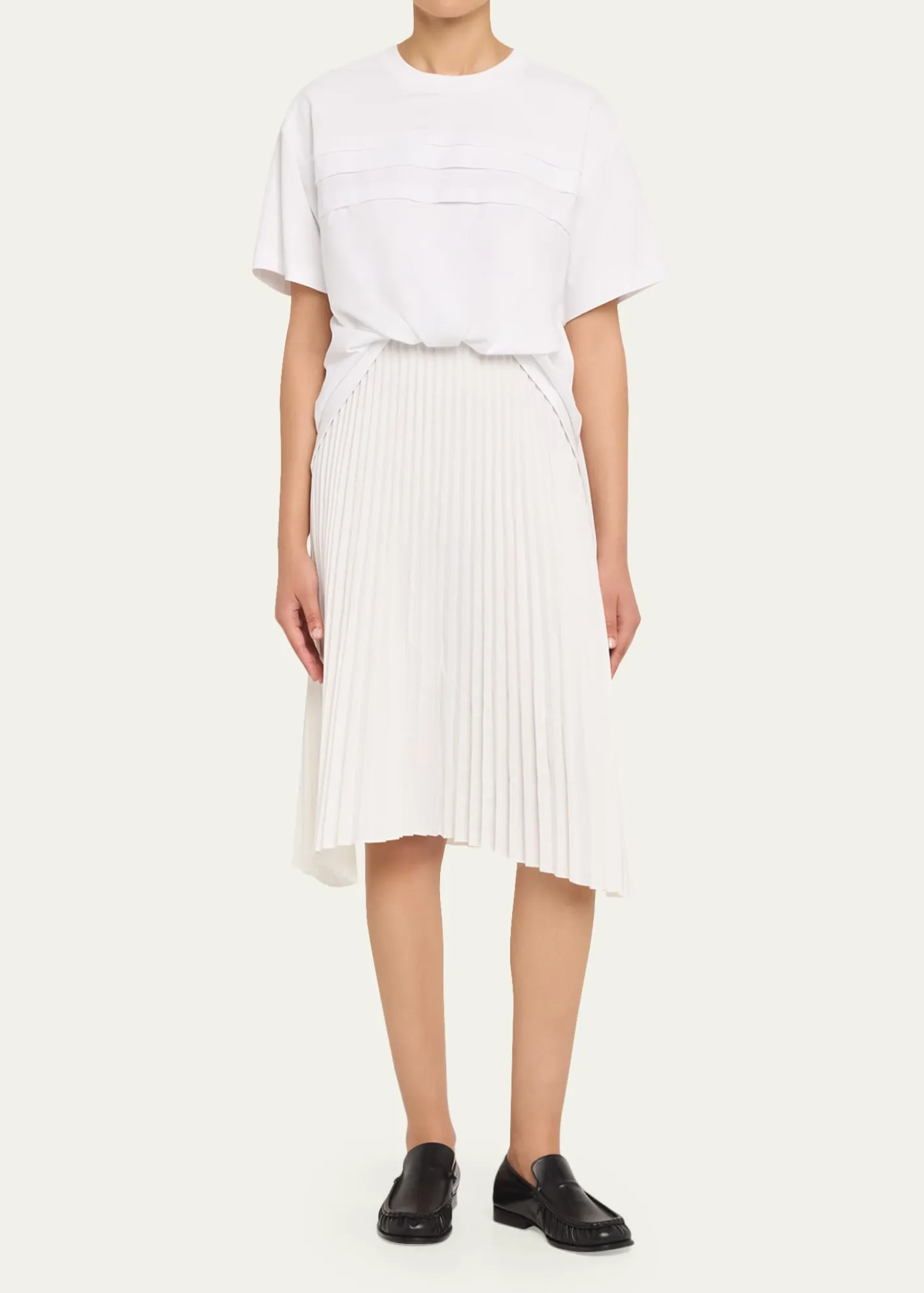 3.1 Phillip LimFrench-Tuck T-Shirt Combo Dress