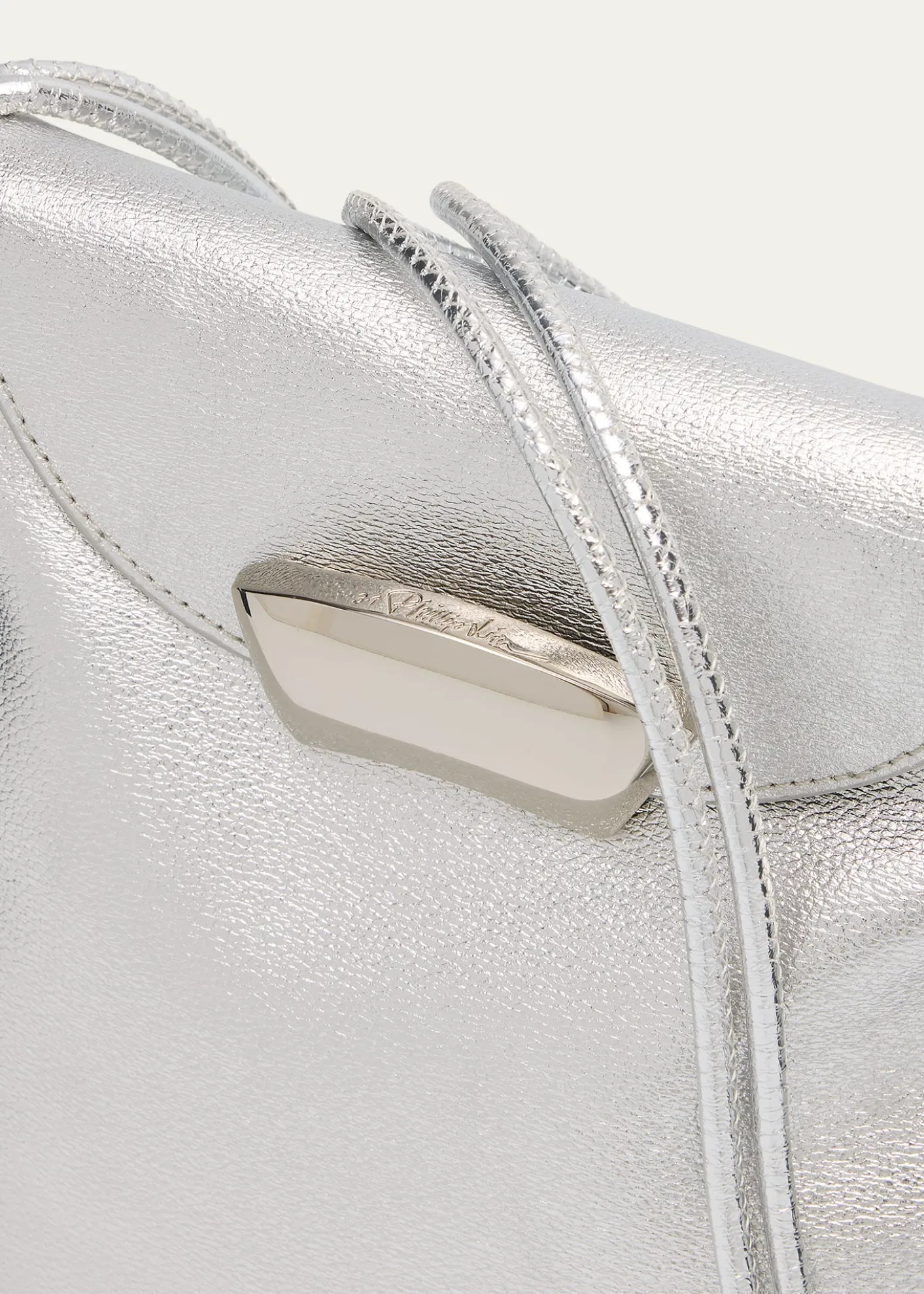 3.1 Phillip LimID Petite Soft Metallic Leather Shoulder Bag