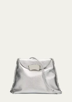 3.1 Phillip LimID Petite Soft Metallic Leather Shoulder Bag