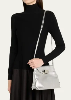 3.1 Phillip LimID Petite Soft Metallic Leather Shoulder Bag
