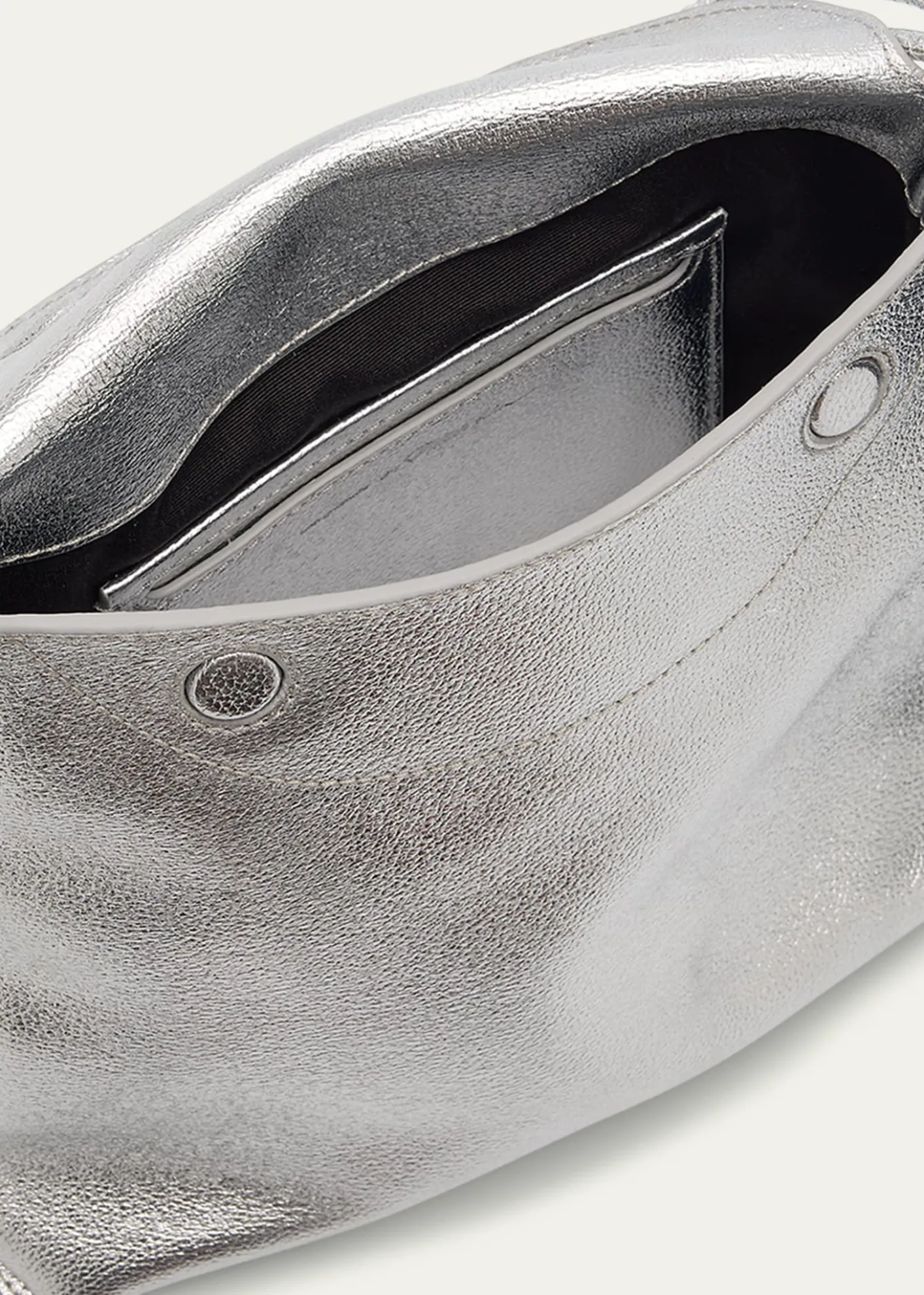 3.1 Phillip LimID Petite Soft Metallic Leather Shoulder Bag