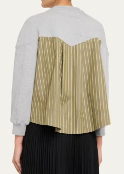 3.1 Phillip LimLong-Sleeve French-Terry Combo Top