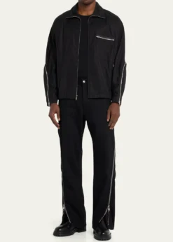 3.1 Phillip LimMen's Curve-Zip Blouson Jacket
