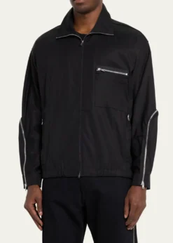 3.1 Phillip LimMen's Curve-Zip Blouson Jacket